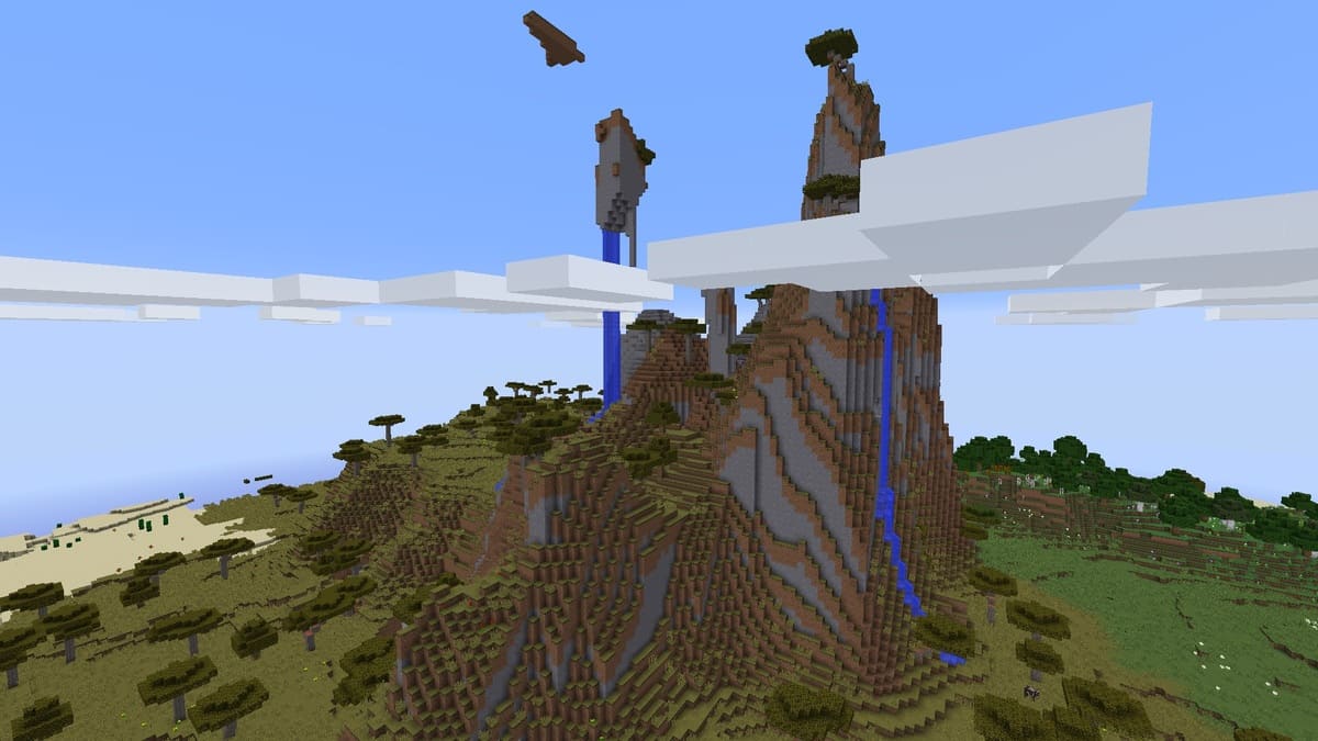 Super tall shattered savanna in Minecraft