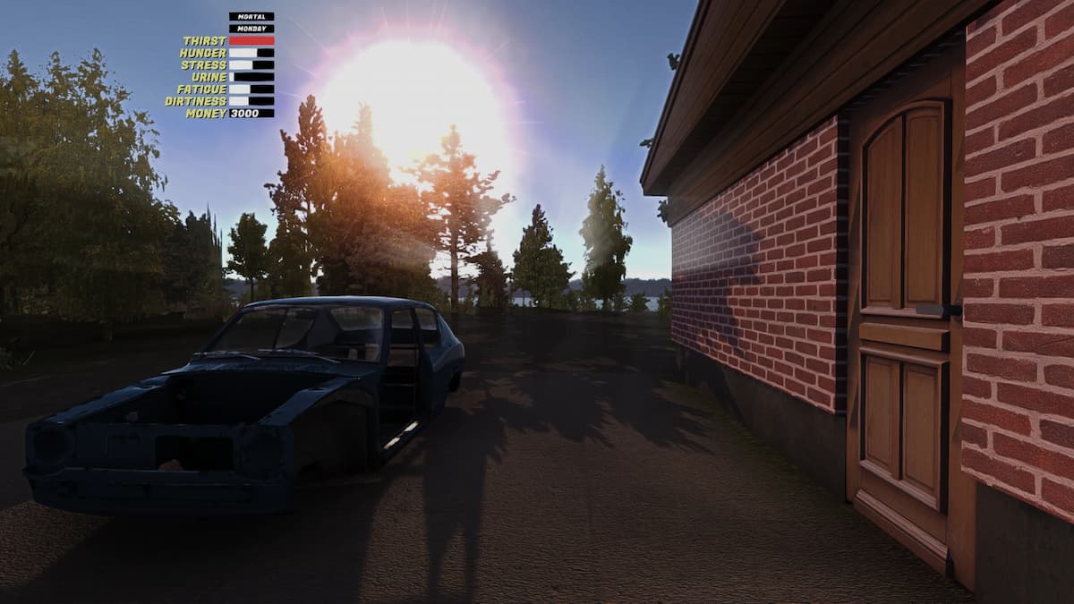 My Summer Car scenery with realistic shadow, light, and shading with realistic visual mod