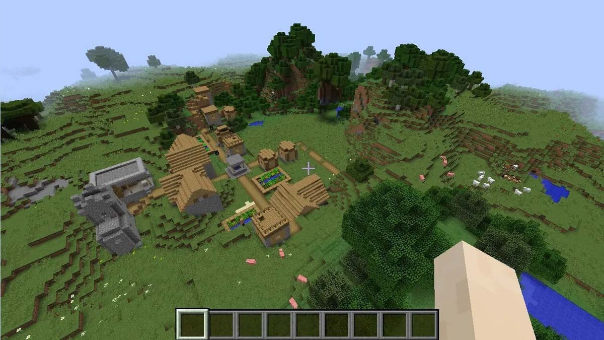 Minecraft の鍛冶屋と平原の村