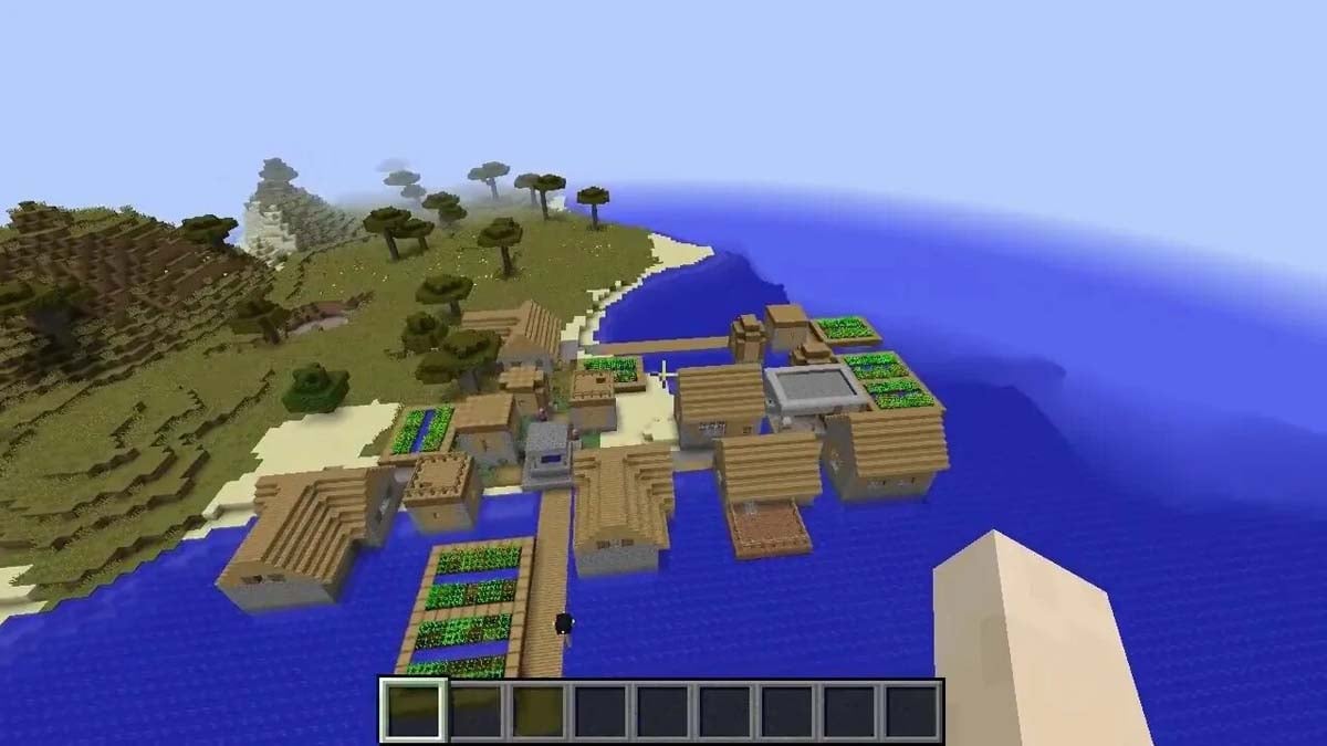 Minecraft の鍛冶屋と海岸の村