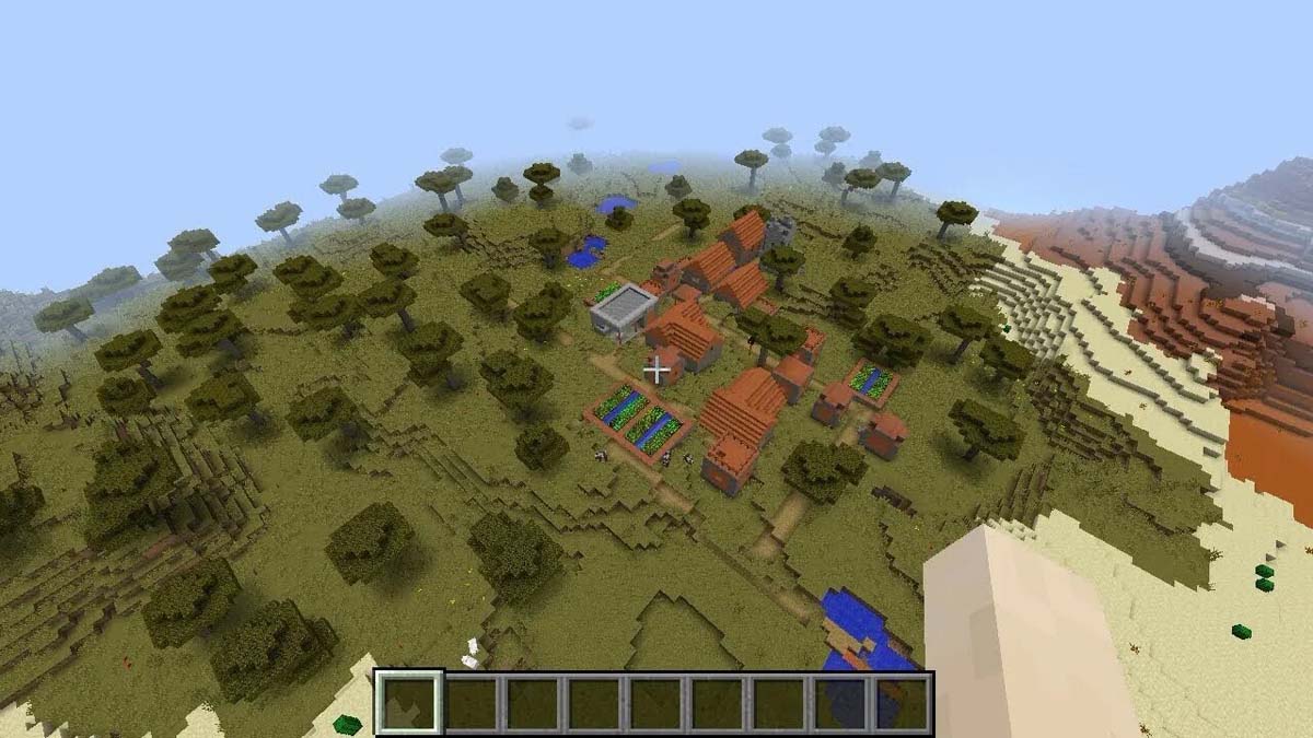 Blacksmith in acacia village in Minecraft