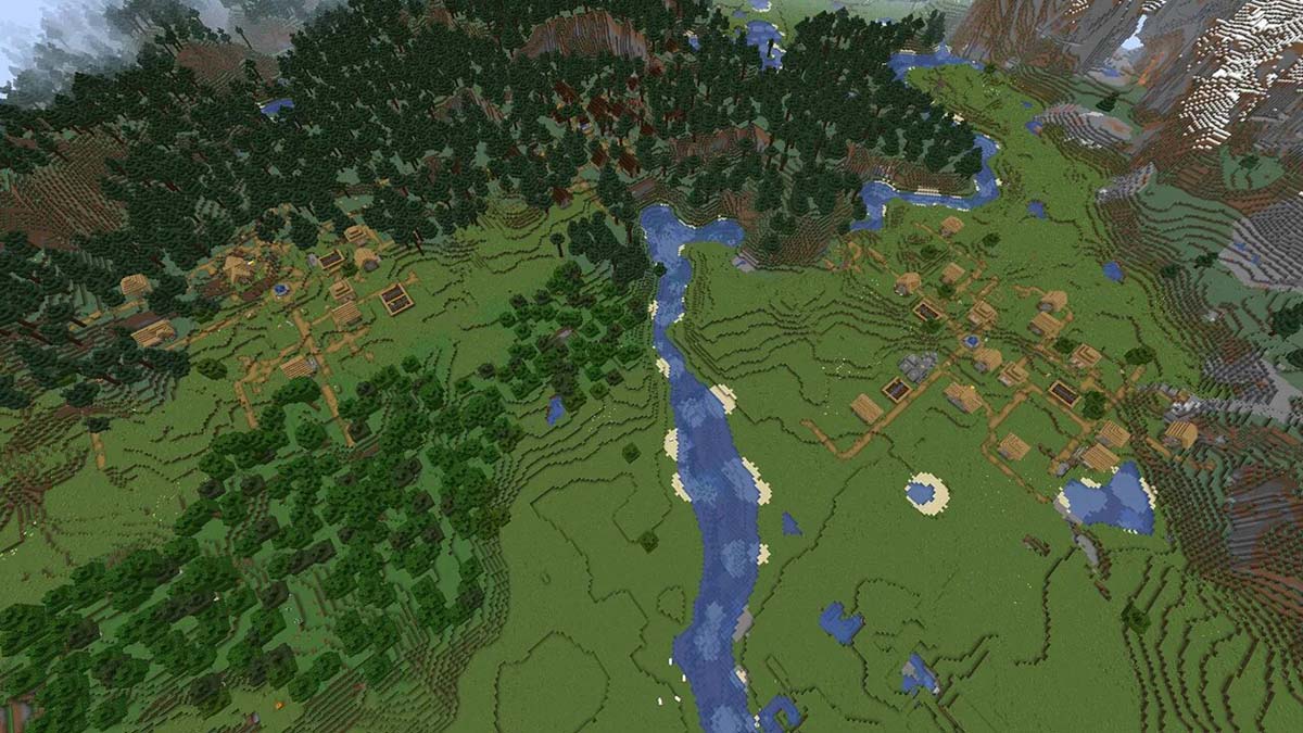 Double village in Minecraft
