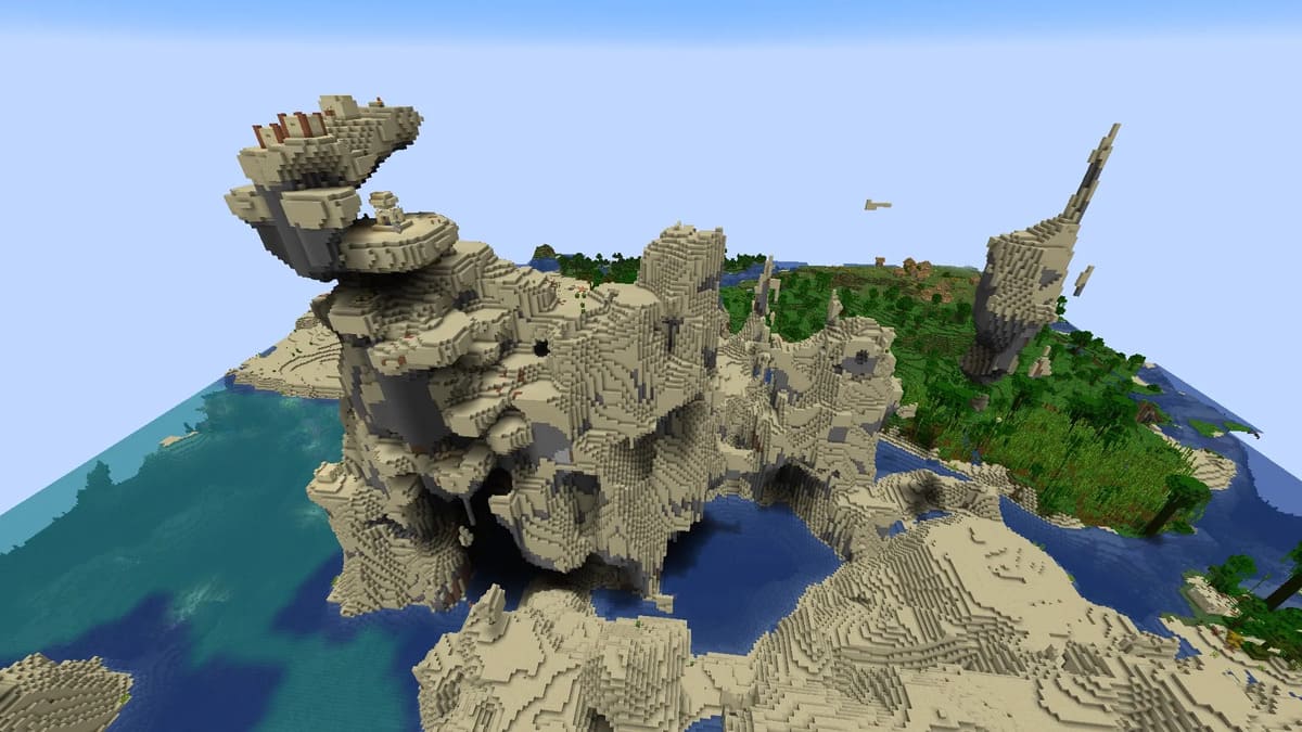 Minecraft のプラットフォーム砂漠の村