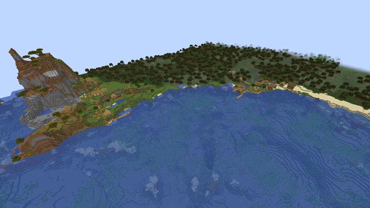 Minecraft の二重沼地の村