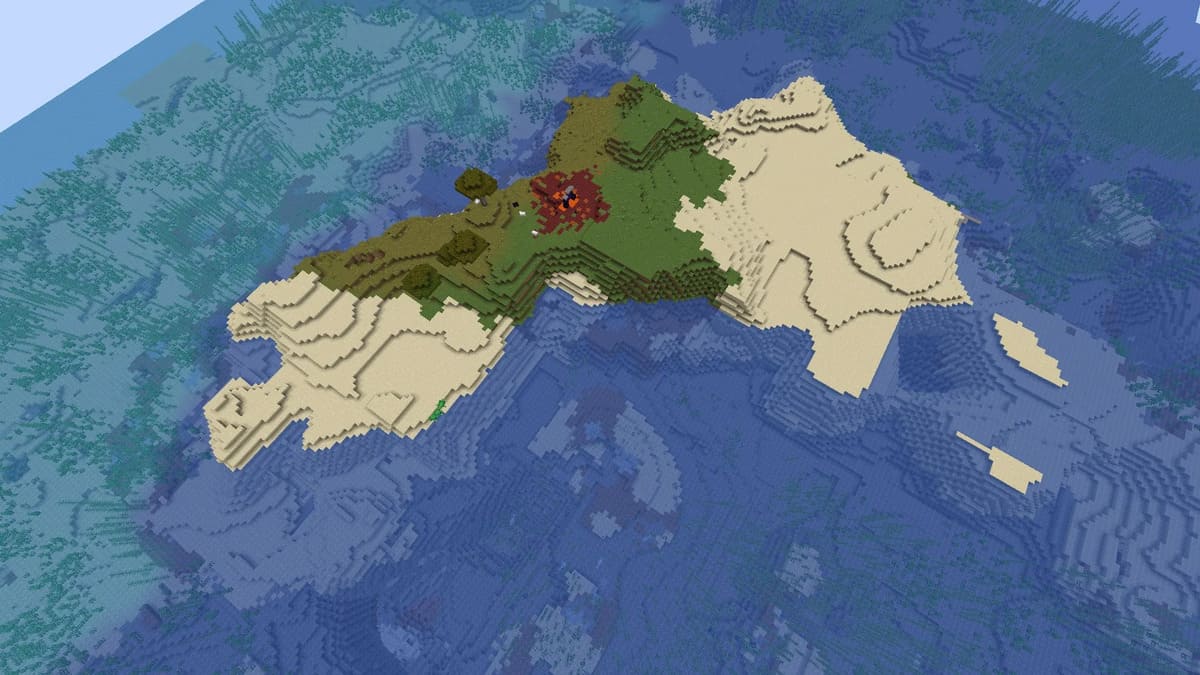 Minecraft で露出した廃墟のポータル