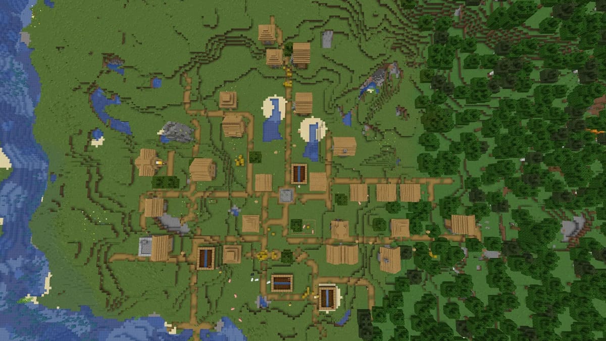 Minecraft の鍛冶屋と村