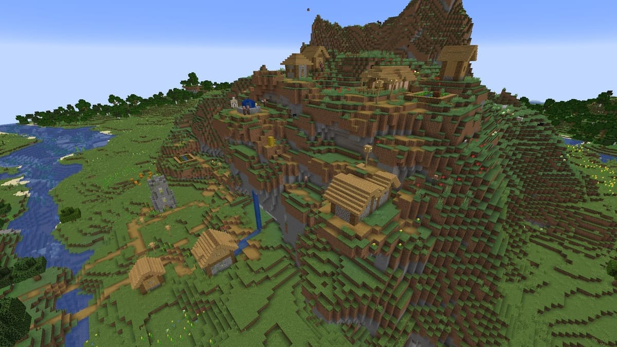 Minecraft의 언덕 마을