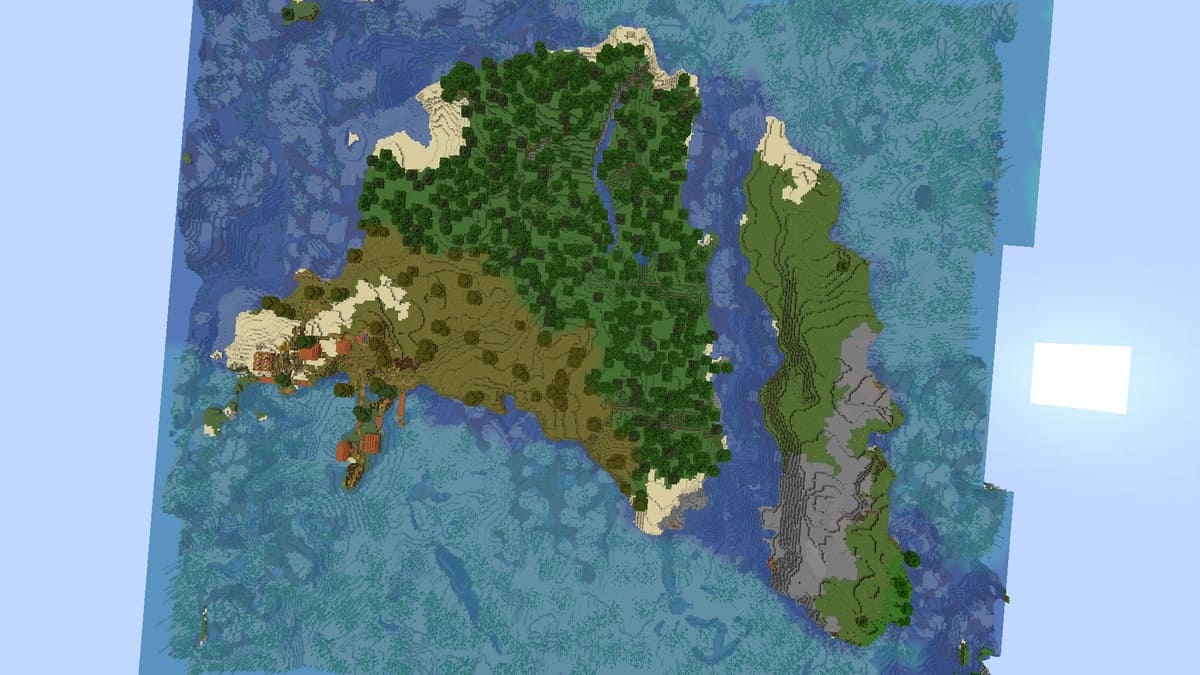 Minecraft의 생존 섬 마을