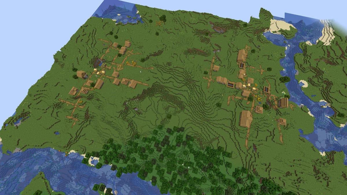 Village de Double Plains dans Minecraft