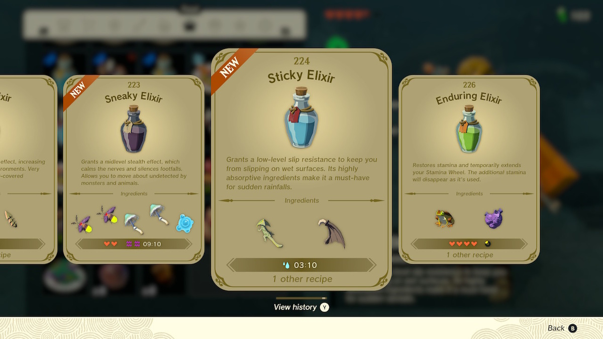 Zelda: Tears Of The Kingdom — How To Make Elixirs In TotK – GameSkinny