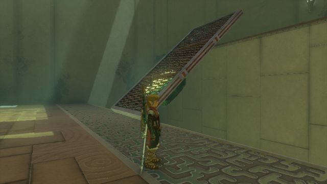 Zelda Tears of the Kingdom Ihen-a Shrine Midair Perch Puzzle second solution ramp