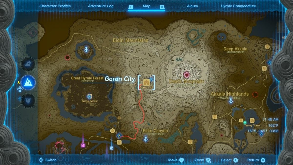 Zelda: Tears of the Kingdom — Where to Find Goron City in TotK – GameSkinny