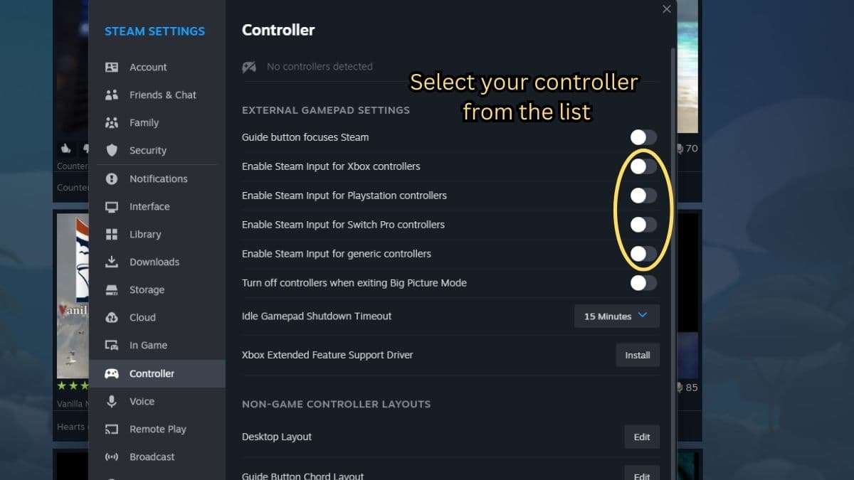 does gog galaxy have controller support