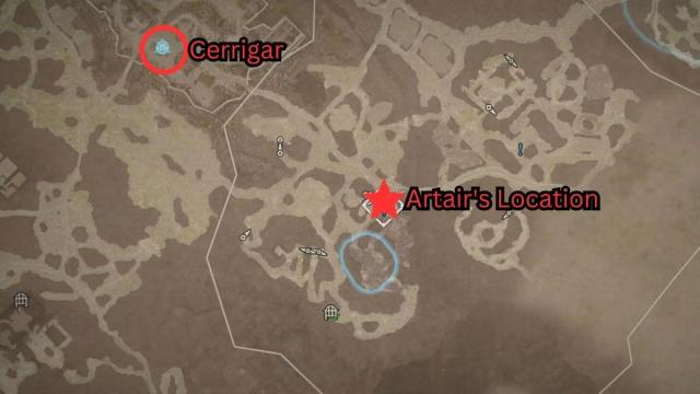Diablo 4 First Among Wolves quest guide Artair's location 