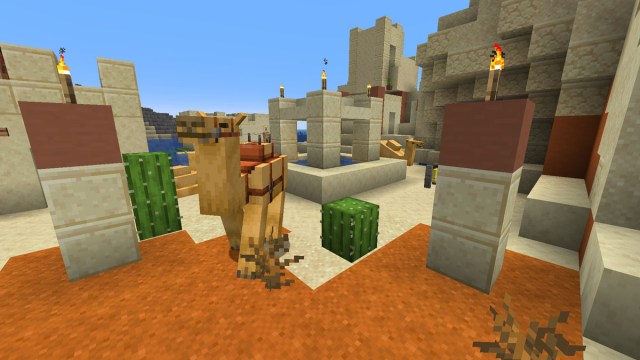 Minecraft Camels Breeding Cactus