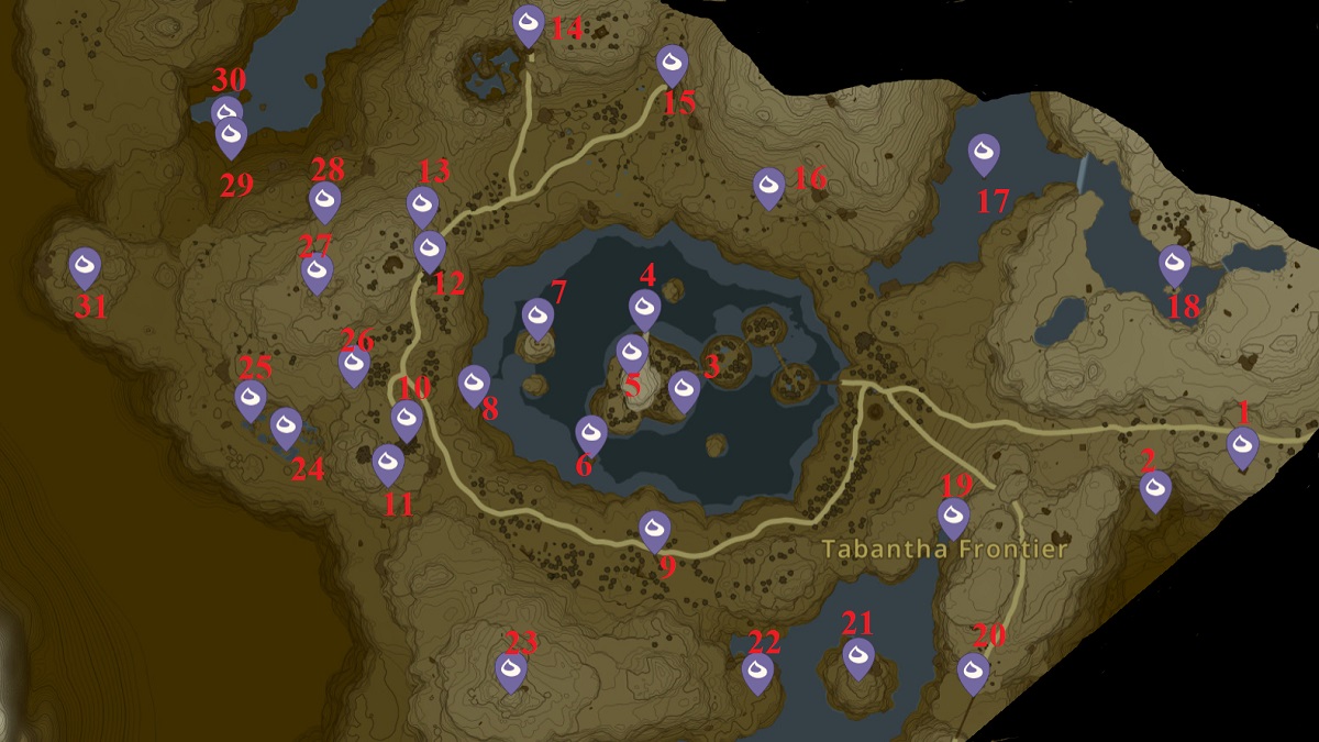 Zelda: Tears of the Kingdom – All Tabantha Frontier Seed Locations ...