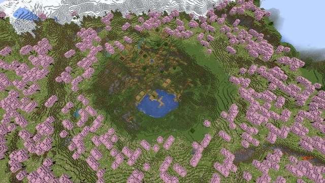 Top Best Minecraft Seeds Cherry Blossom Village Spawn