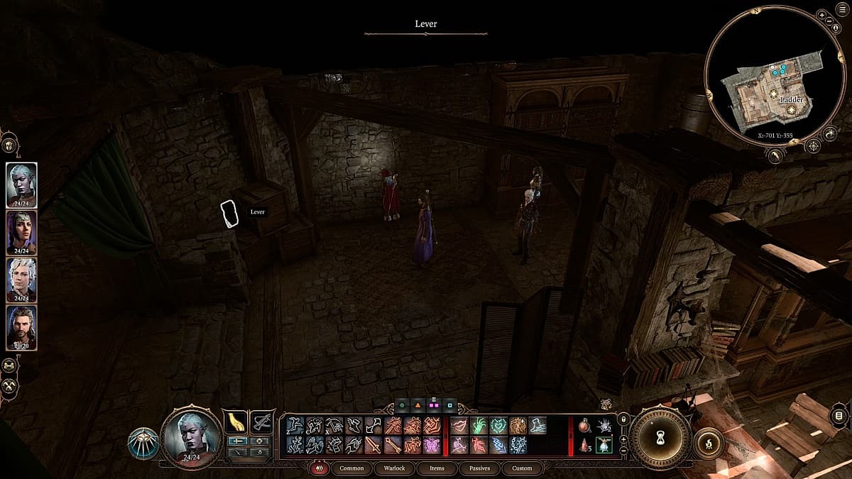 Baldur S Gate 3 Search The Cellar Walkthrough Guide GameSkinny   Baldurs Gate 3 Blighted Village Cellar Lever 