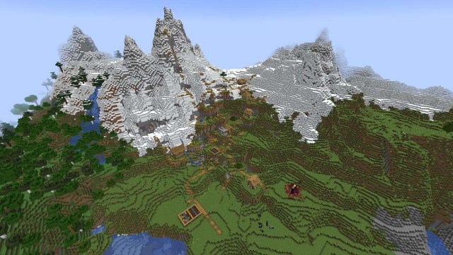 top best minecraft seeds snow mountain village