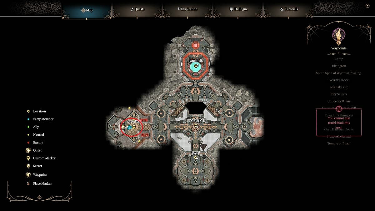 Orphic Hammer GameSkinny GAMINGDEPUTY KOREA   Baldurs Gate 3 Archive Map Location 