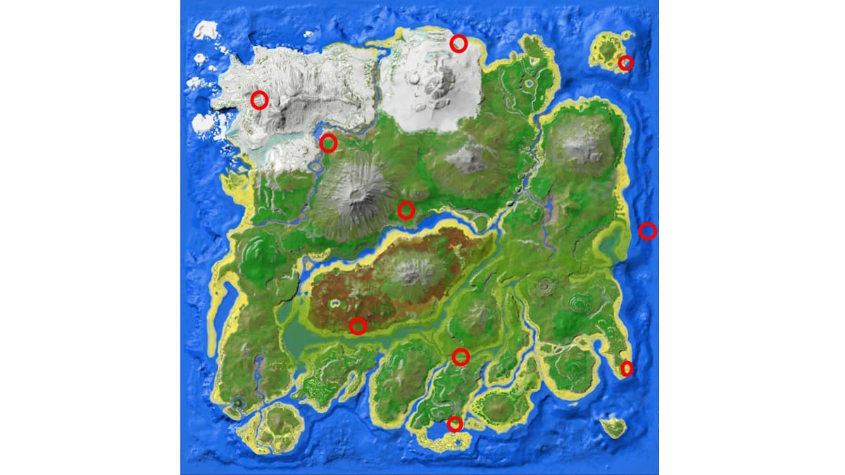 All Island Cave Locations In Ark Survival Ascended Gameskinny