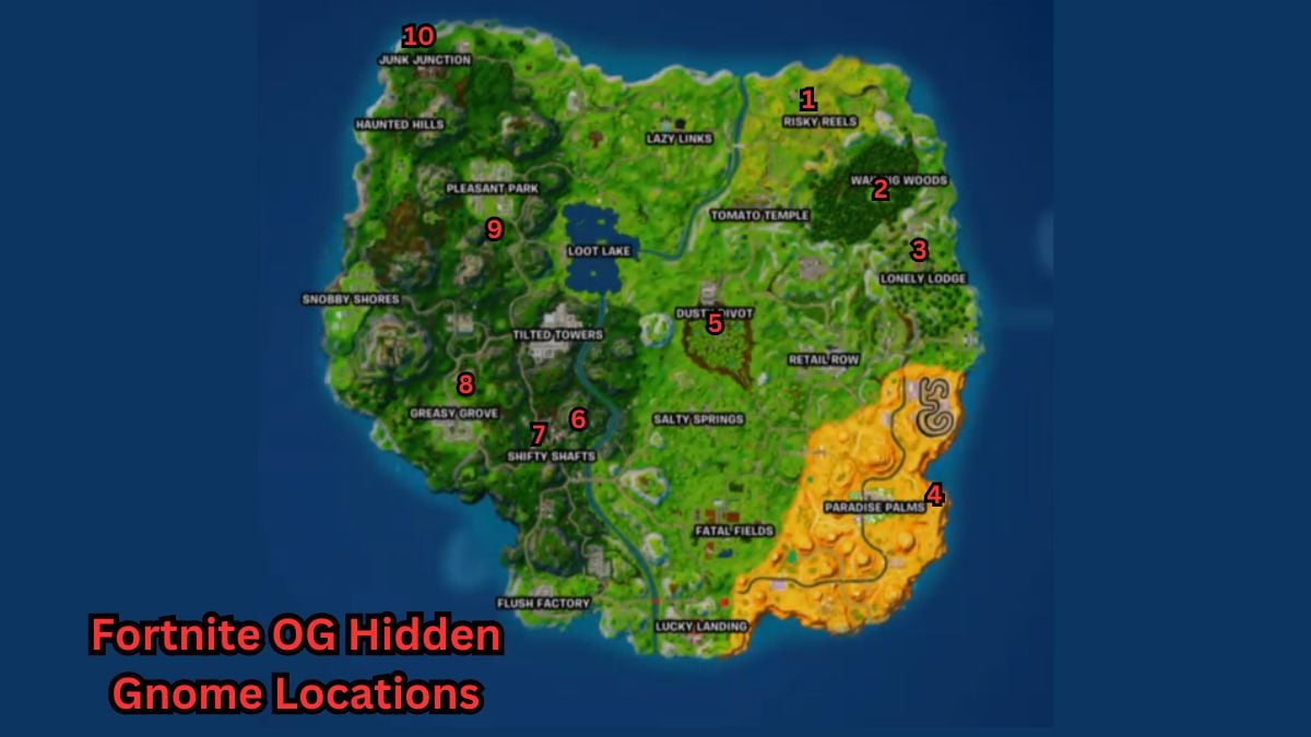 Fortnite OG Where to Find All Hidden Gnomes GameSkinny