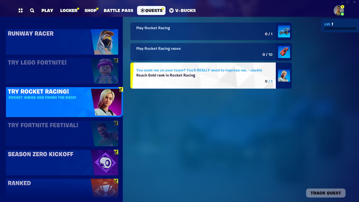 How to Fix Jackie Skin Not Unlocking in Fortnite Rocket Racing – GameSkinny