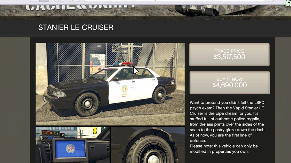 How to Get a Police Car in GTA 5 Online GameSkinny