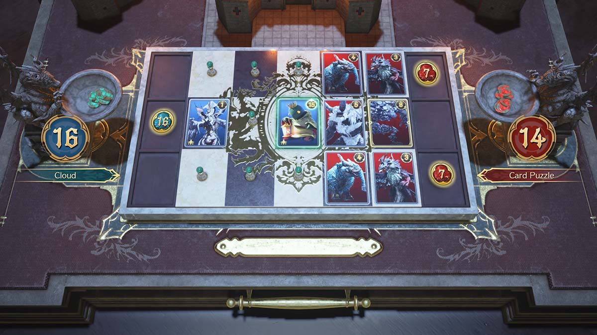 A solution to a Card Carnival puzzle in Final Fantasy VII: Rebirth