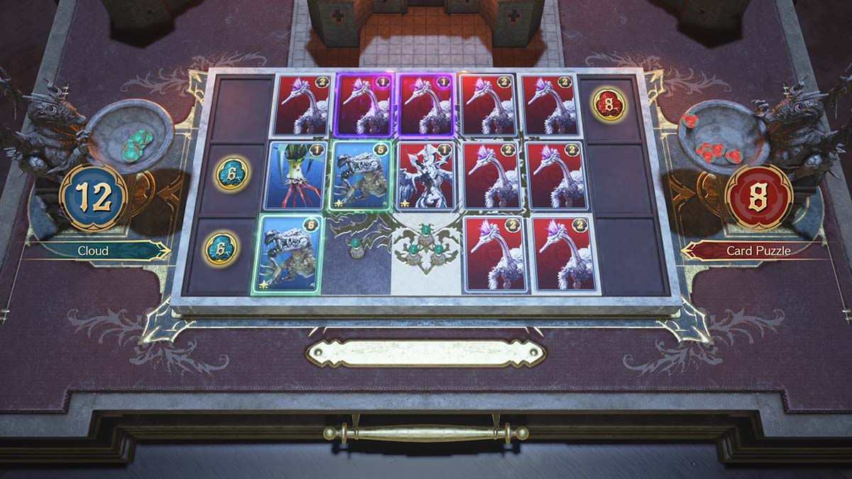 A solution to a Card Carnival puzzle in Final Fantasy VII: Rebirth