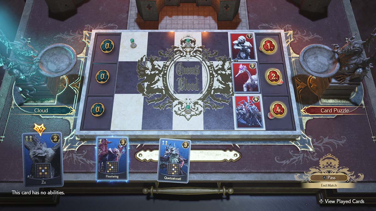 A Card Carnival puzzle in Final Fantasy VII: Rebirth