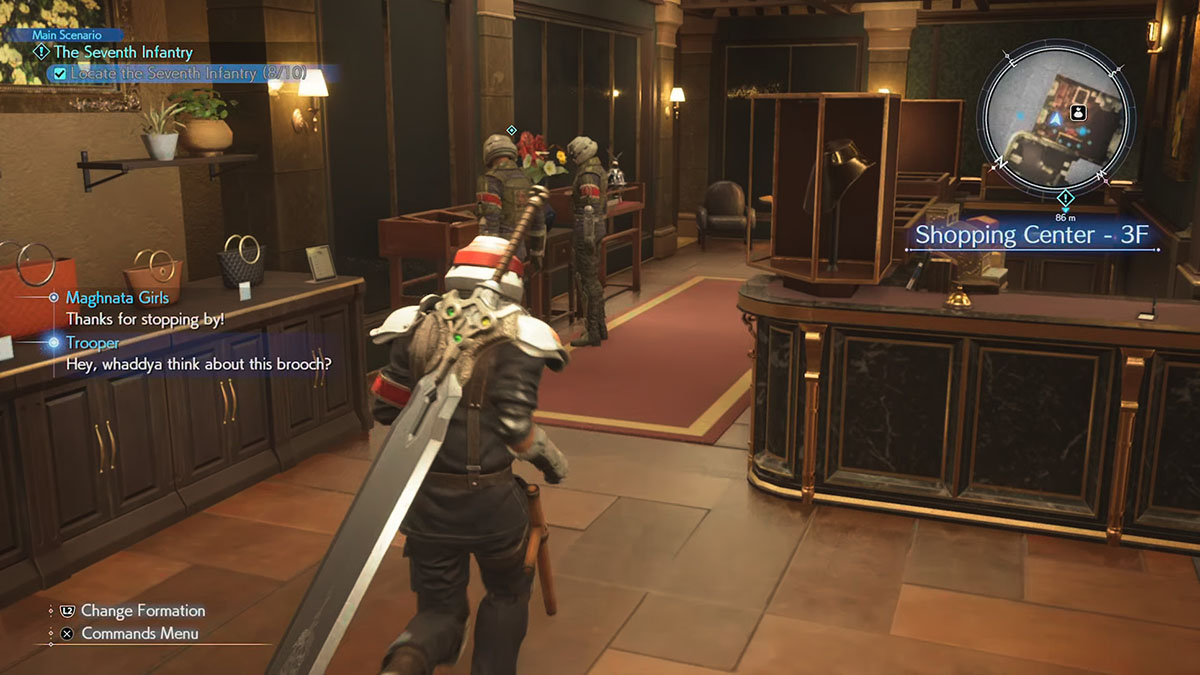 Shinra troopers in the barracks in Final Fantasy VII: Rebirth