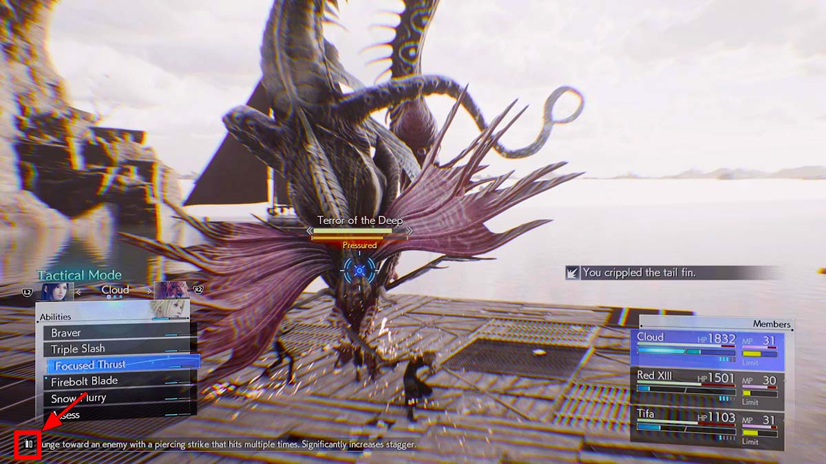 Gaining a Synergy Ability pip in Final Fantasy 7 Rebirth