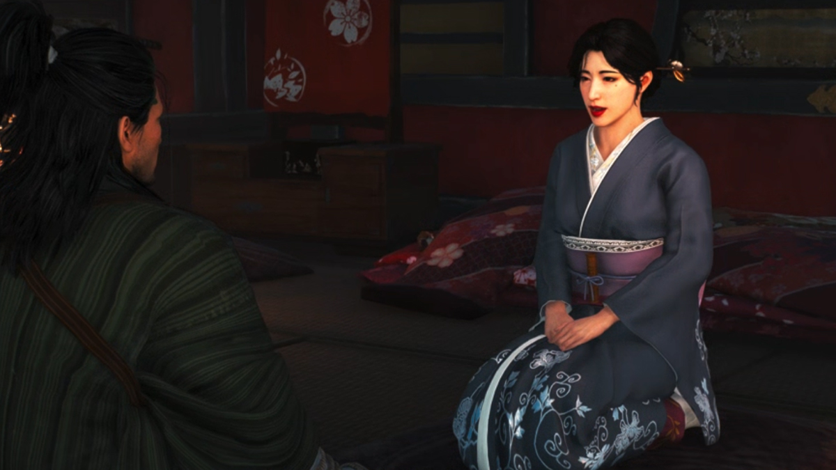 Two characters chatting in Rise of the Ronin