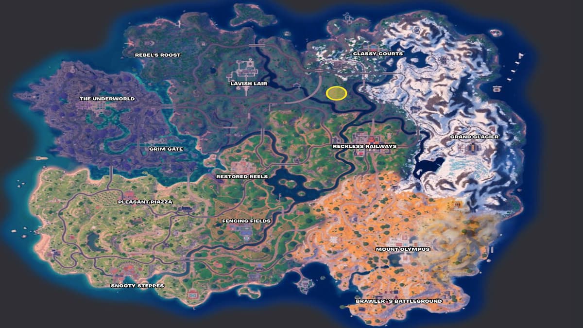 Fortnite Chapter 5 Season 2-Karte mit Friedhofsort