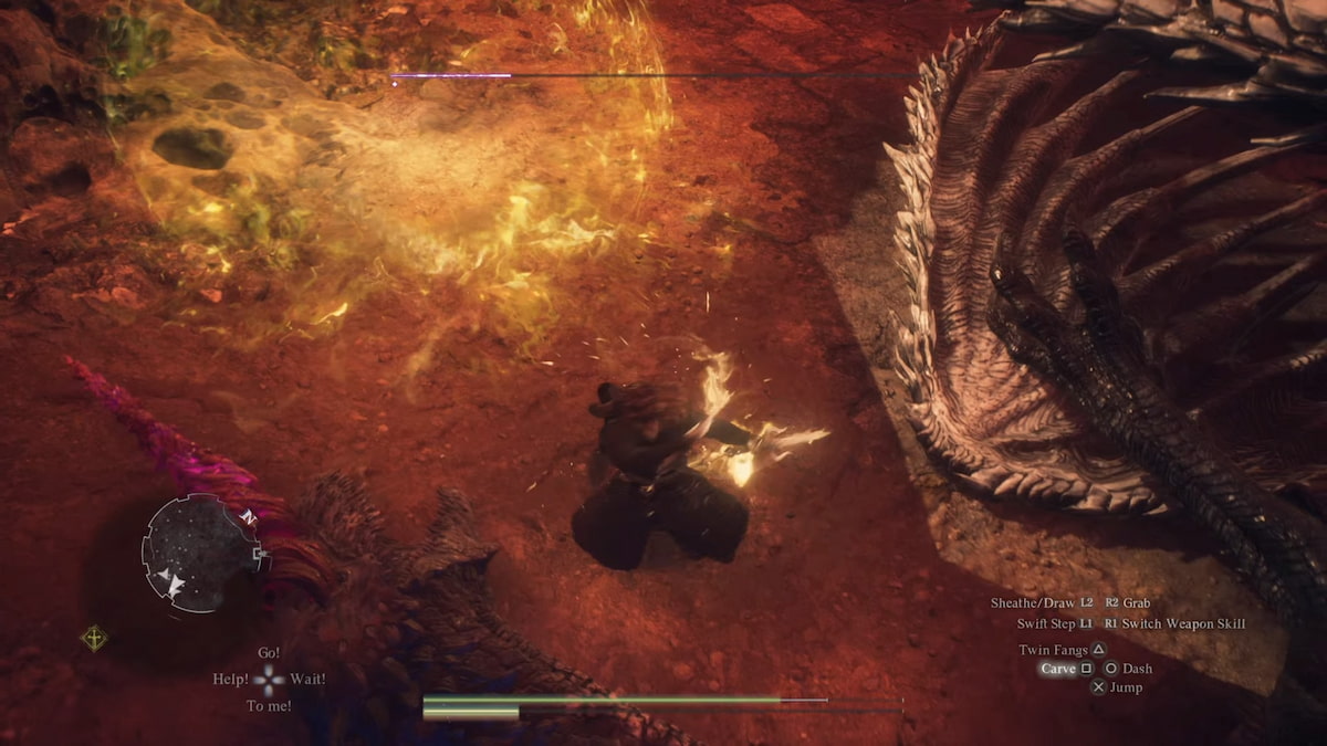 purple dragon purgener boss fight in dragons dogma 2