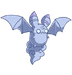 White bat-like creature