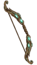 Bow with green gems inlaided