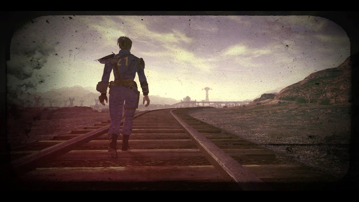 The last slide in the ending of Fallout: New Vegas.
