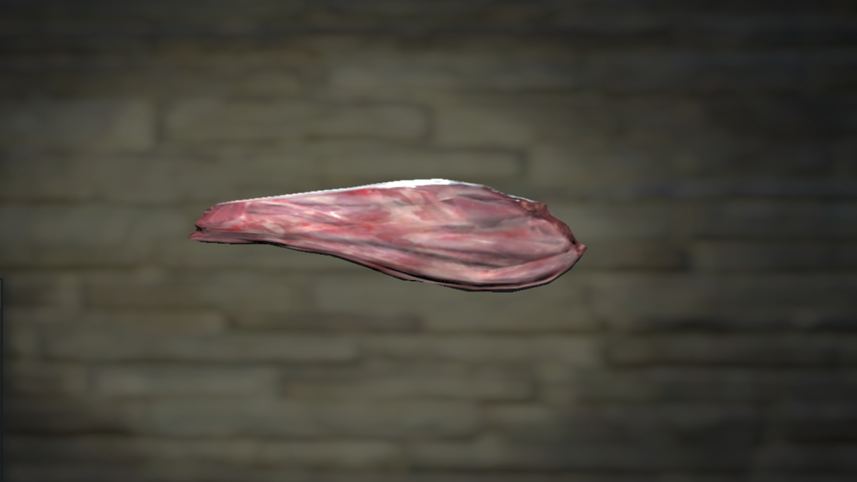 Inspecting Prime Meat earned by completing the Primal Cuts event in Fallout 76.