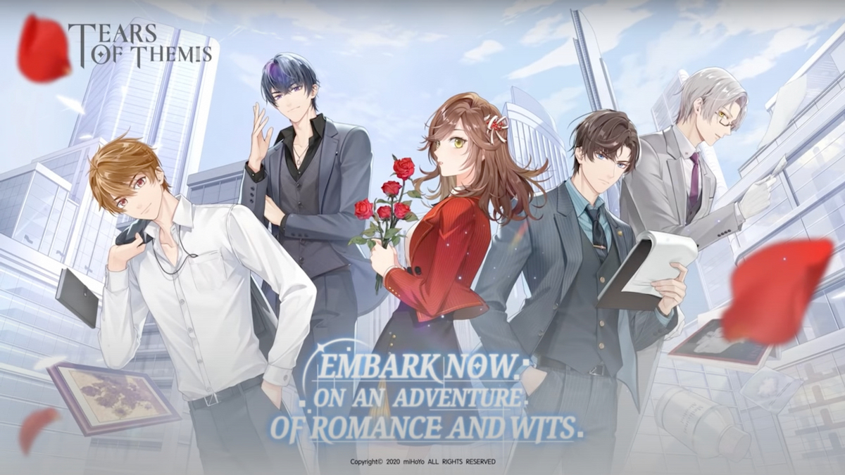Promo art for otome game Tears of Themis.