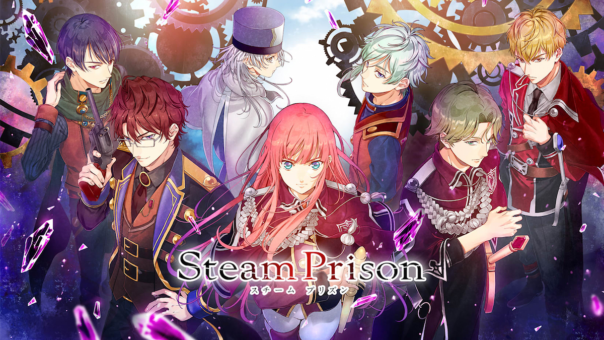 Promo art for otome game Steam Prison.