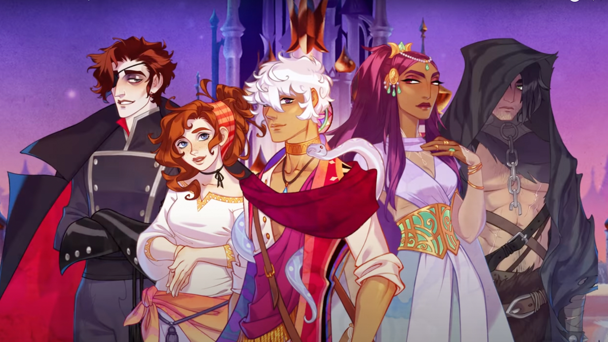 Love interest characters in mobile game The Arcana.