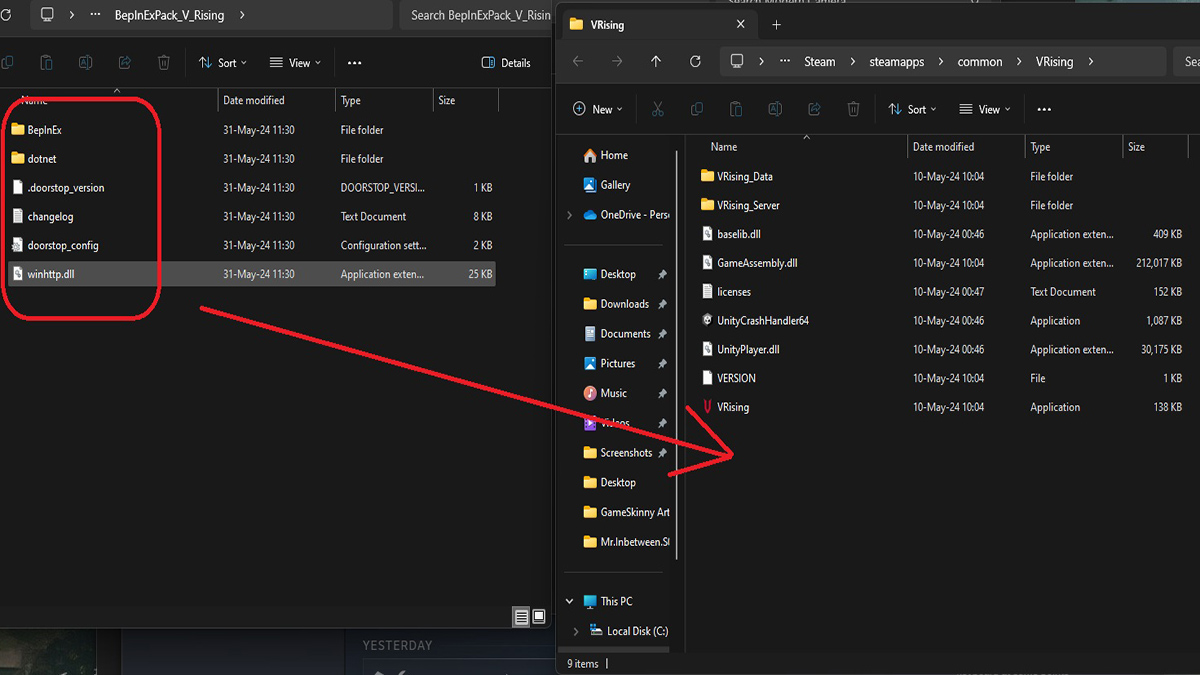 how to install modern camera in v rising