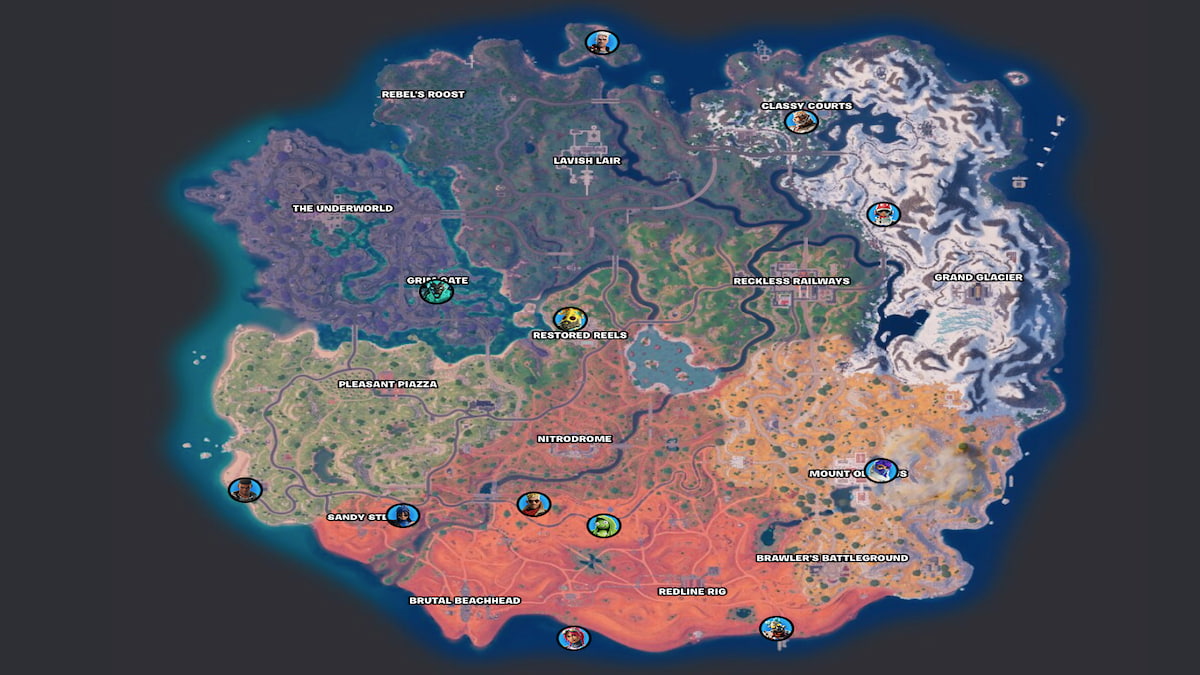 All NPC character locations in Fortnite Chapter 5 Season 3 map