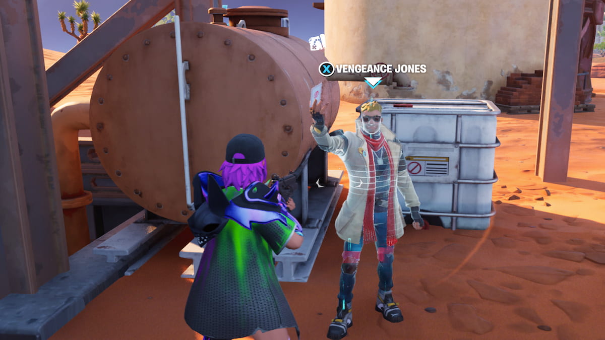 Fortnite Welcome to the Wasteland quests, Vengeance Jonesy