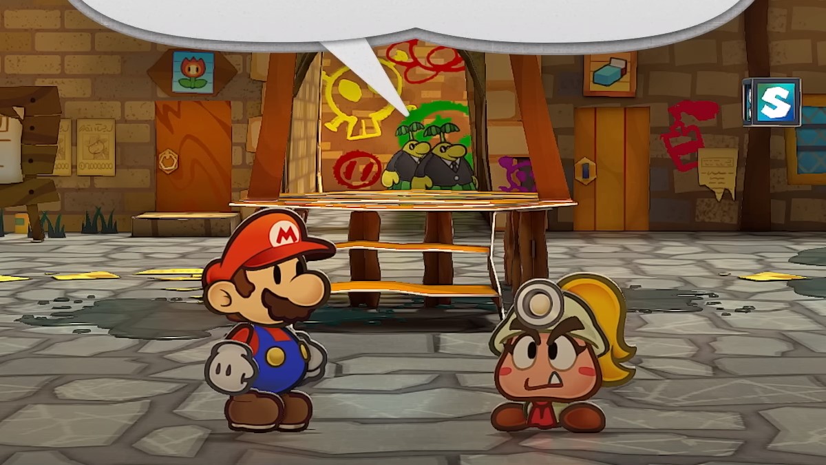 Paper Mario and Goombella in The Thousand Year Door