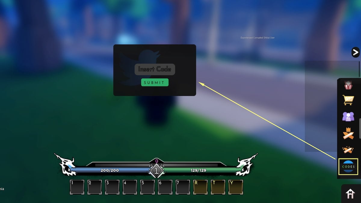 Reaper 2 in-game codes menu 