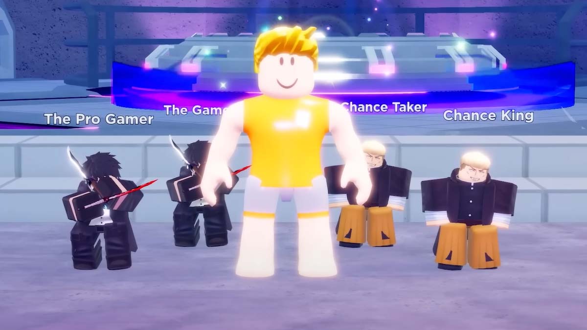 Chance Taker character in Roblox Anime Defenders