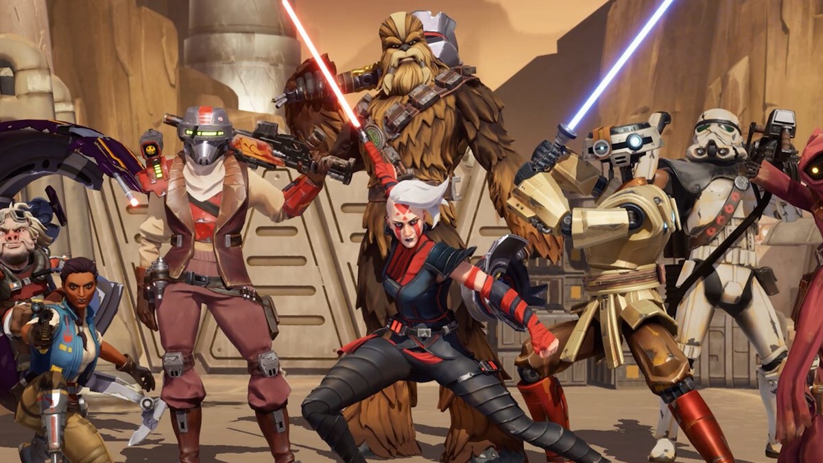 Character group shot from Star Wars: Hunters